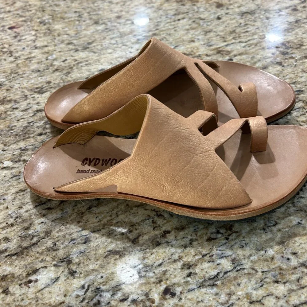 CYDWOQ Feline Womens Sandal, gold, 37.5 - Picture 4 of 8